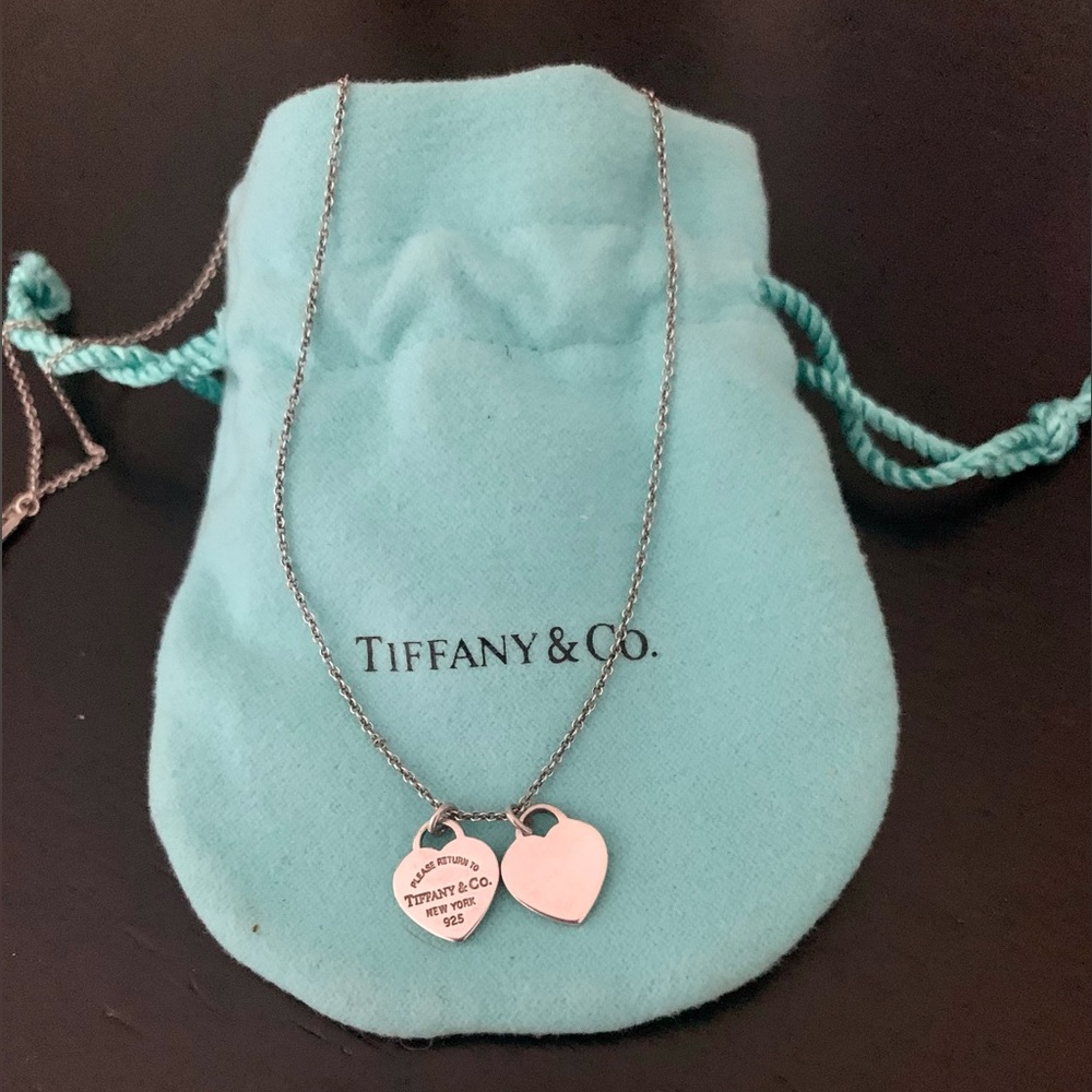 Tiffany & Co. Mini Double Heart Tag Pendant